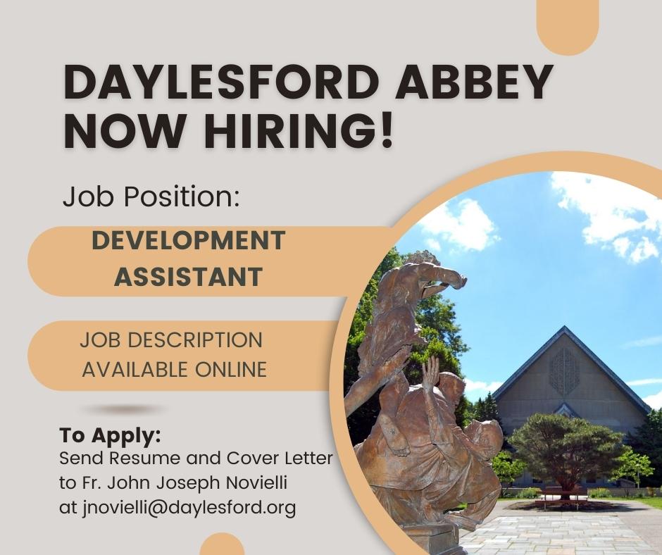Job opportunity at Daylesford Abbey – St Norbert Parish